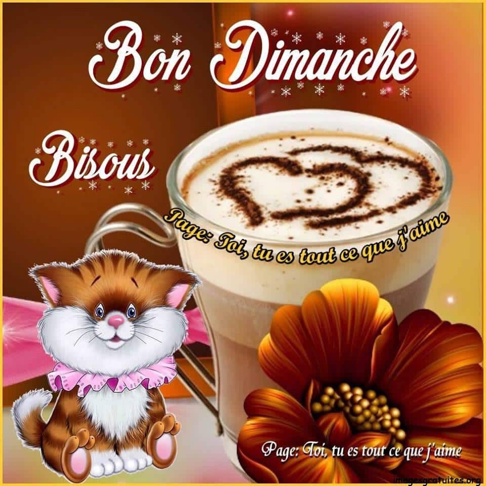 ᐅ bon dimanche bisous - Dimanche images gratuites