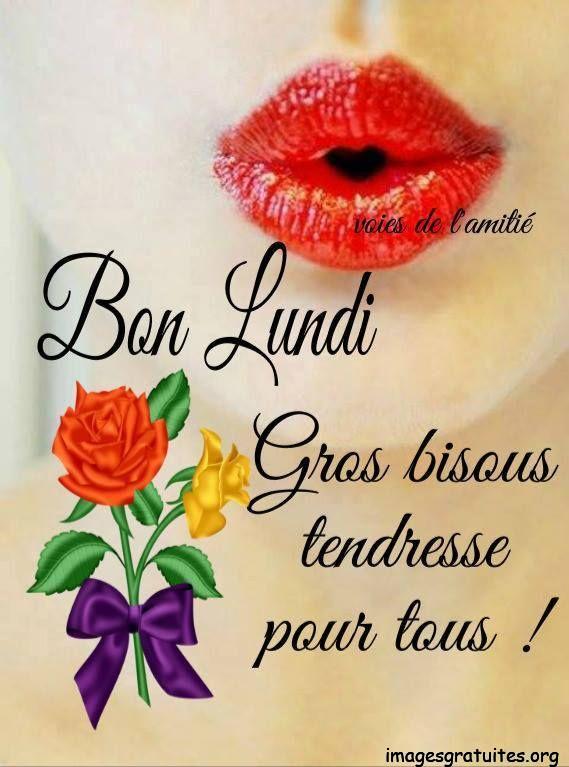 ᐅ bon lundi bisous - Lundi images gratuites