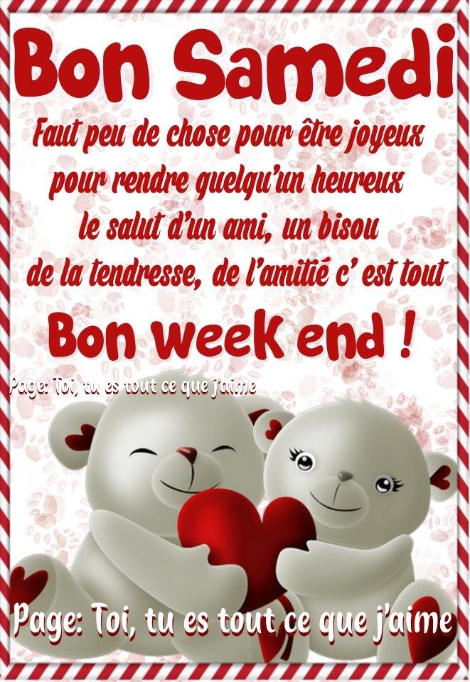 ᐅ bon samedi bisous - Samedi images gratuites