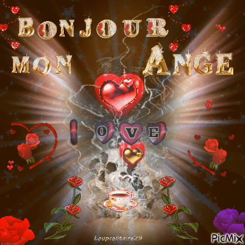 ᐅ bonjour mon amour gif - Bon week-end images gratuites