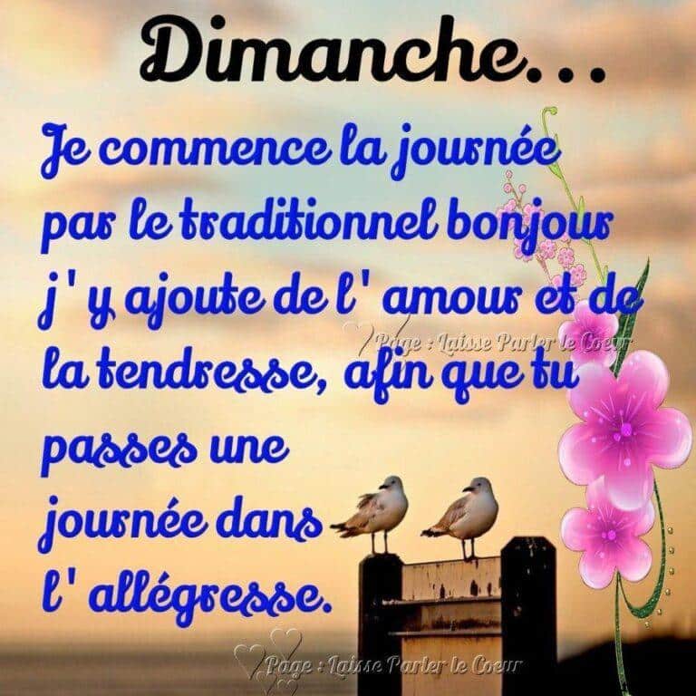 citation bon dimanche