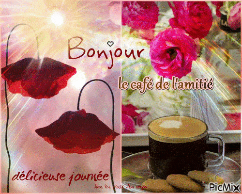 ᐅ gif bonjour romantique - Bonjour images gratuites